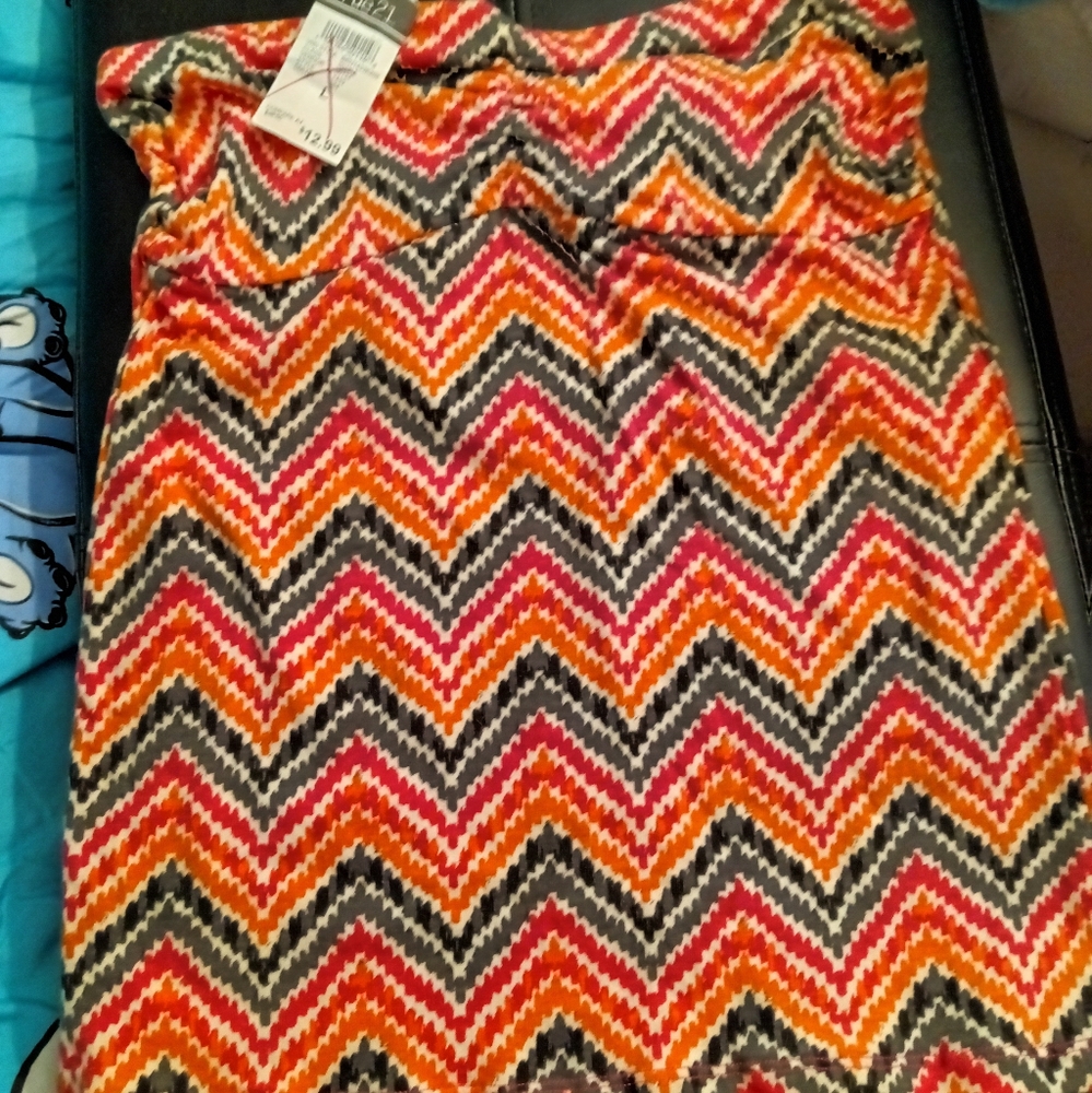 Rue 21 Pink Grey and Orange Tube top
